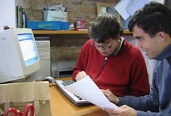 Diego e Andrea stanno scrivendo i testi del sito